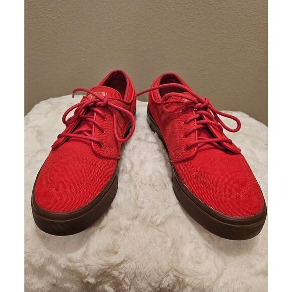 Nike Zoom Stefan Janoski Red Canvas Sneakers Size 6 - Picture 1 of 12
